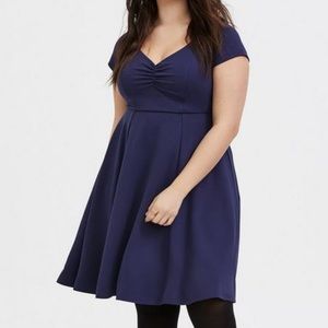 Torrid Mini Studio Luxe Ponte Skater Dress